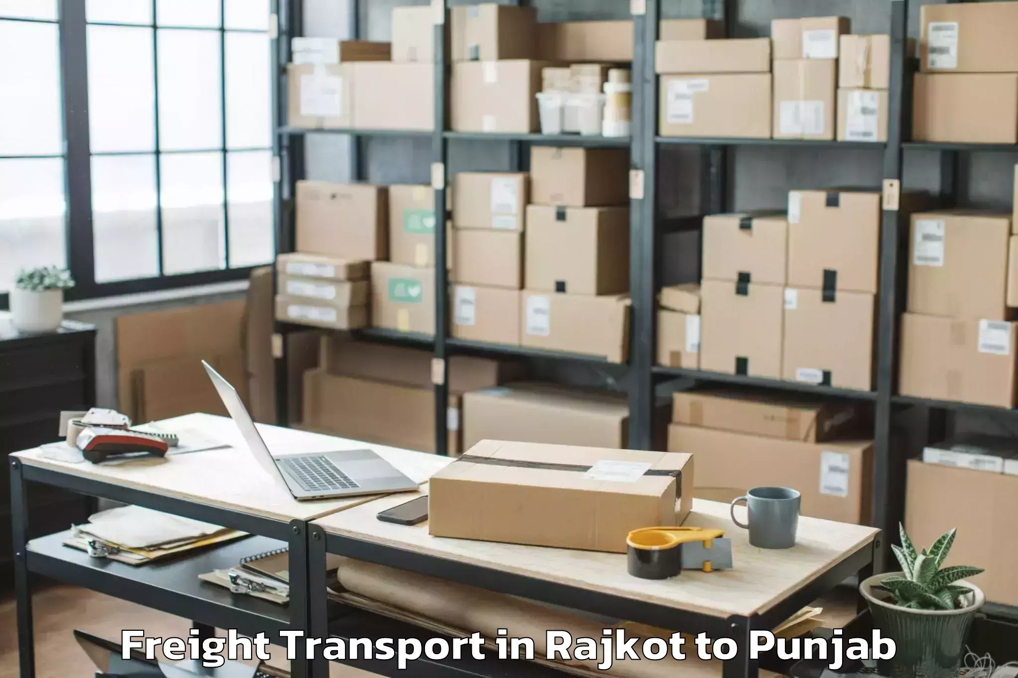 Top Rajkot to Phagwara Freight Transport Available